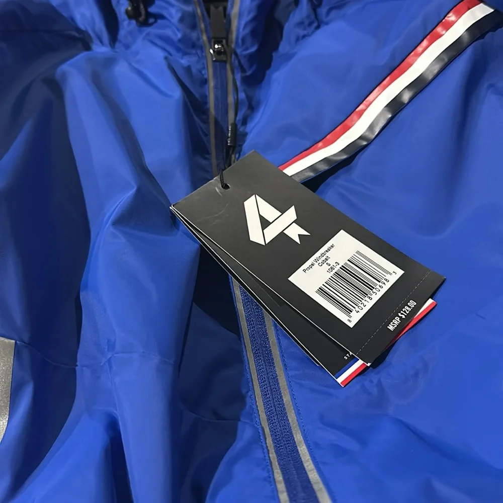 NWT Fourlaps Propel Windbreaker Cobalt Blue Small